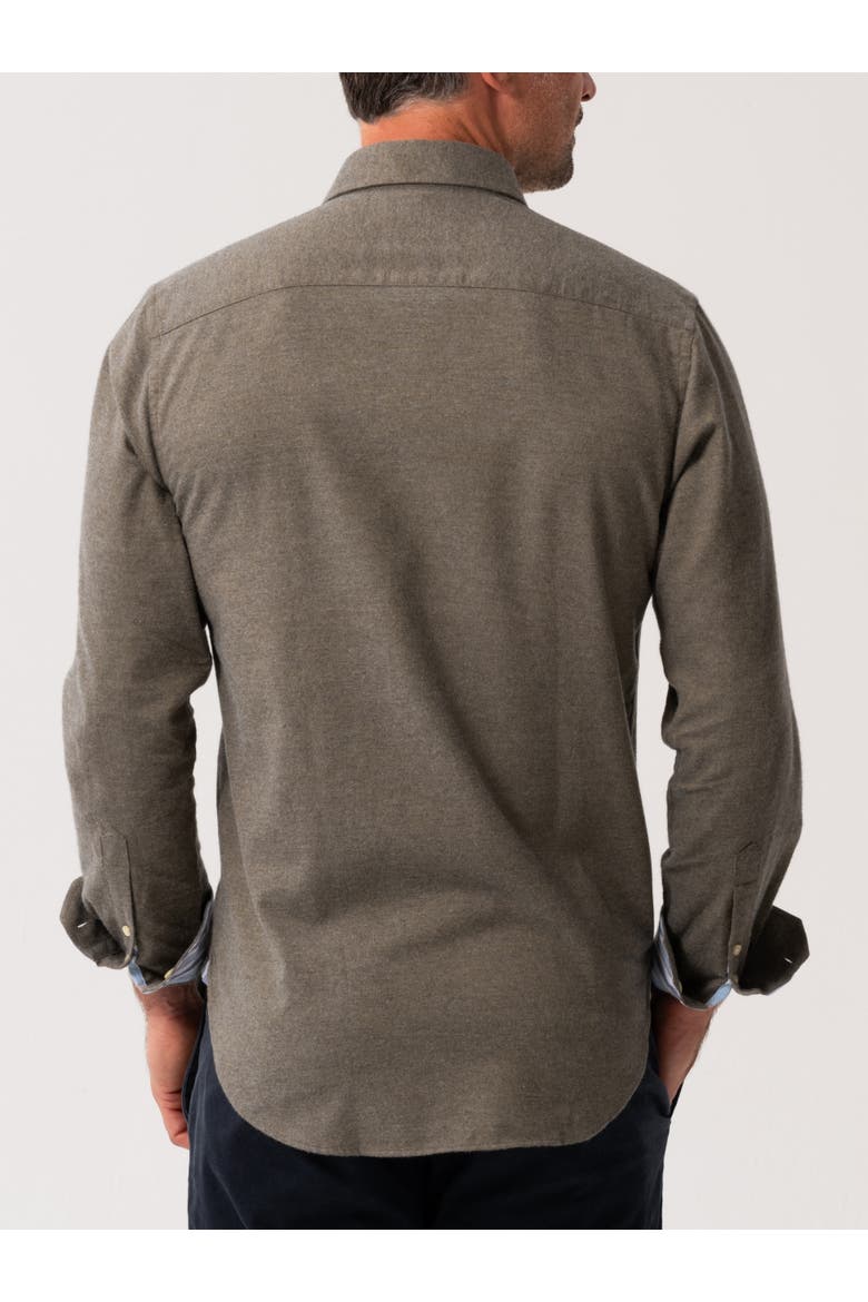 Button Up Collared Shirt, Alternate, color, Olive