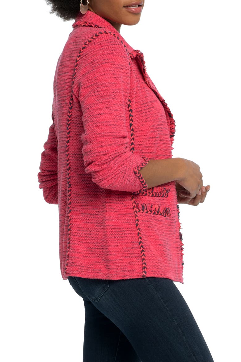 Suite Knit Linen Blend Blazer, Alternate, color, GERANIUM