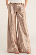 L'AGENCE Allanah Sequin Wide Leg Pants