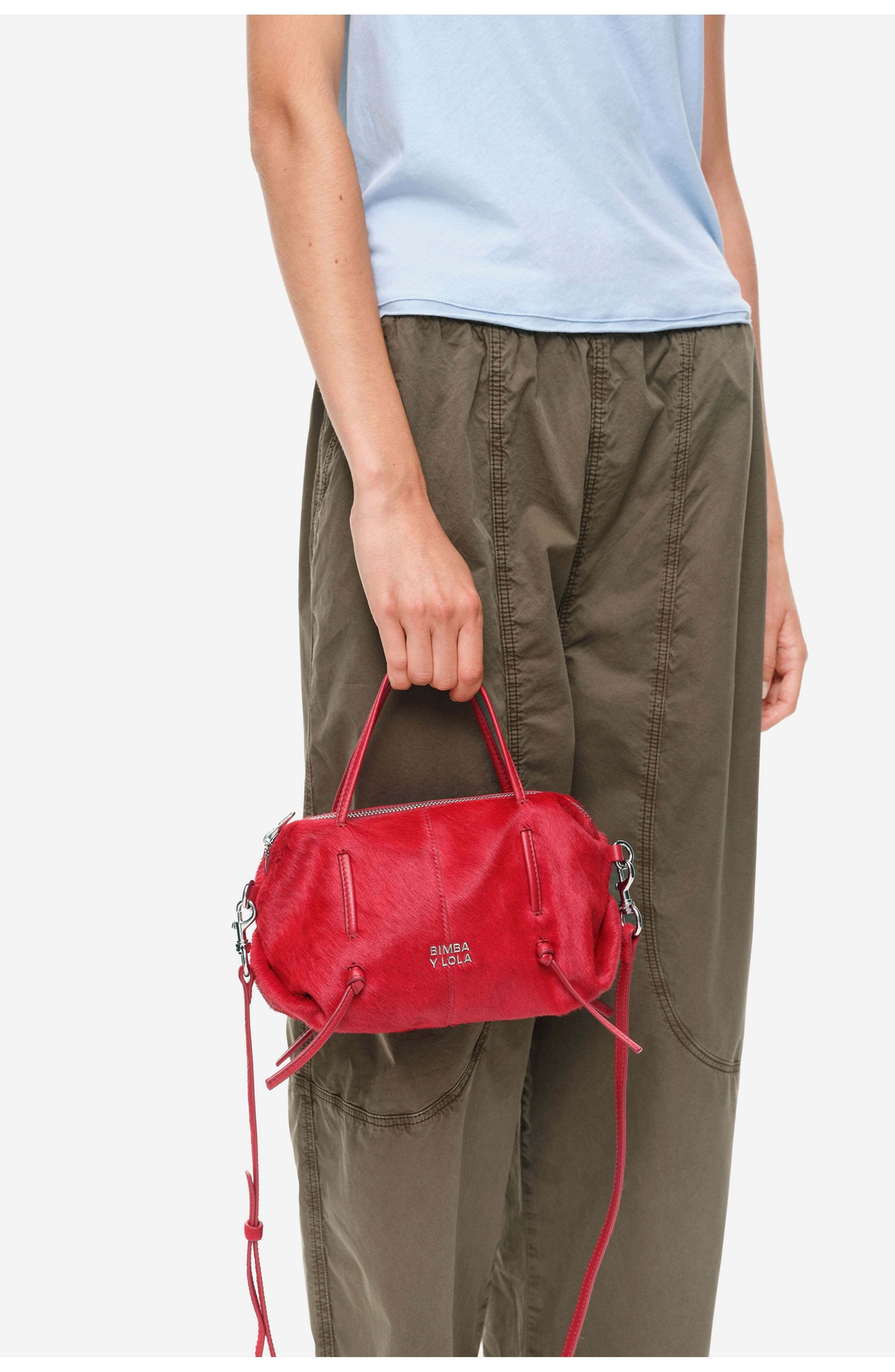 Mini Fur Lolita Bag, Alternate, color, LAVA