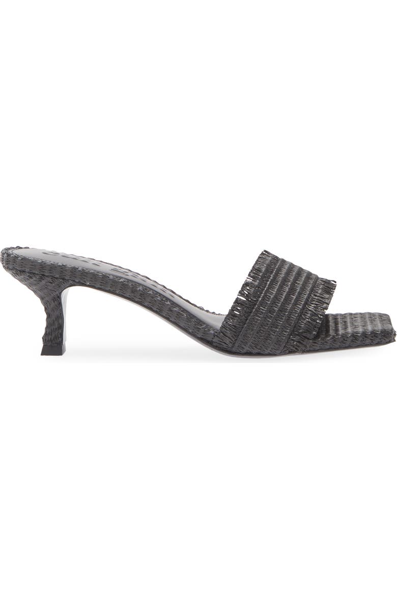 Cult Gaia Ada Raffia Slide Sandal, Alternate, color, Black