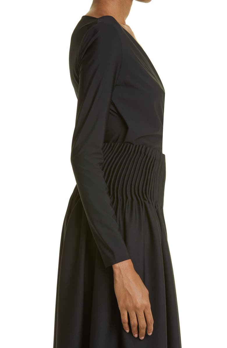 Max Mara Gardena Surplice V-Neck Long Sleeve Jersey Top, Alternate, color,