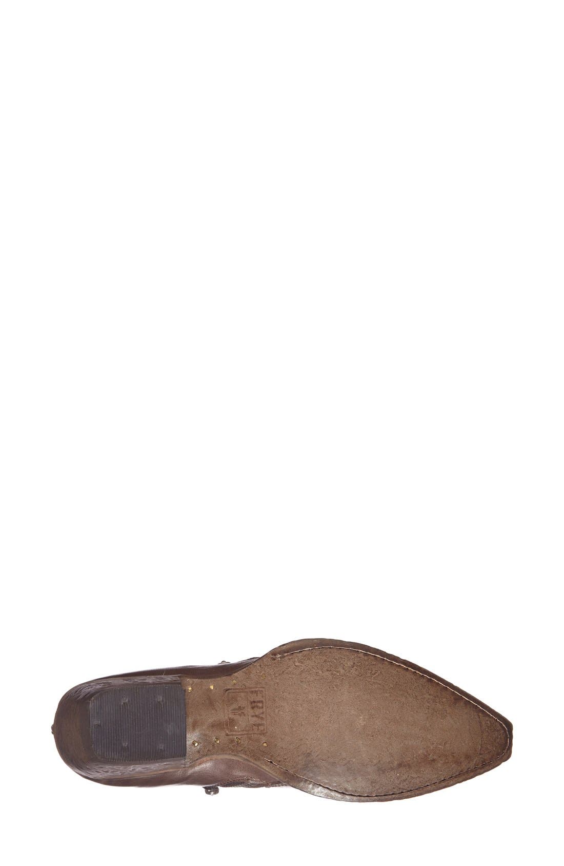 'Sacha' Moto Shootie, Alternate, color, CHARCOAL BROWN
