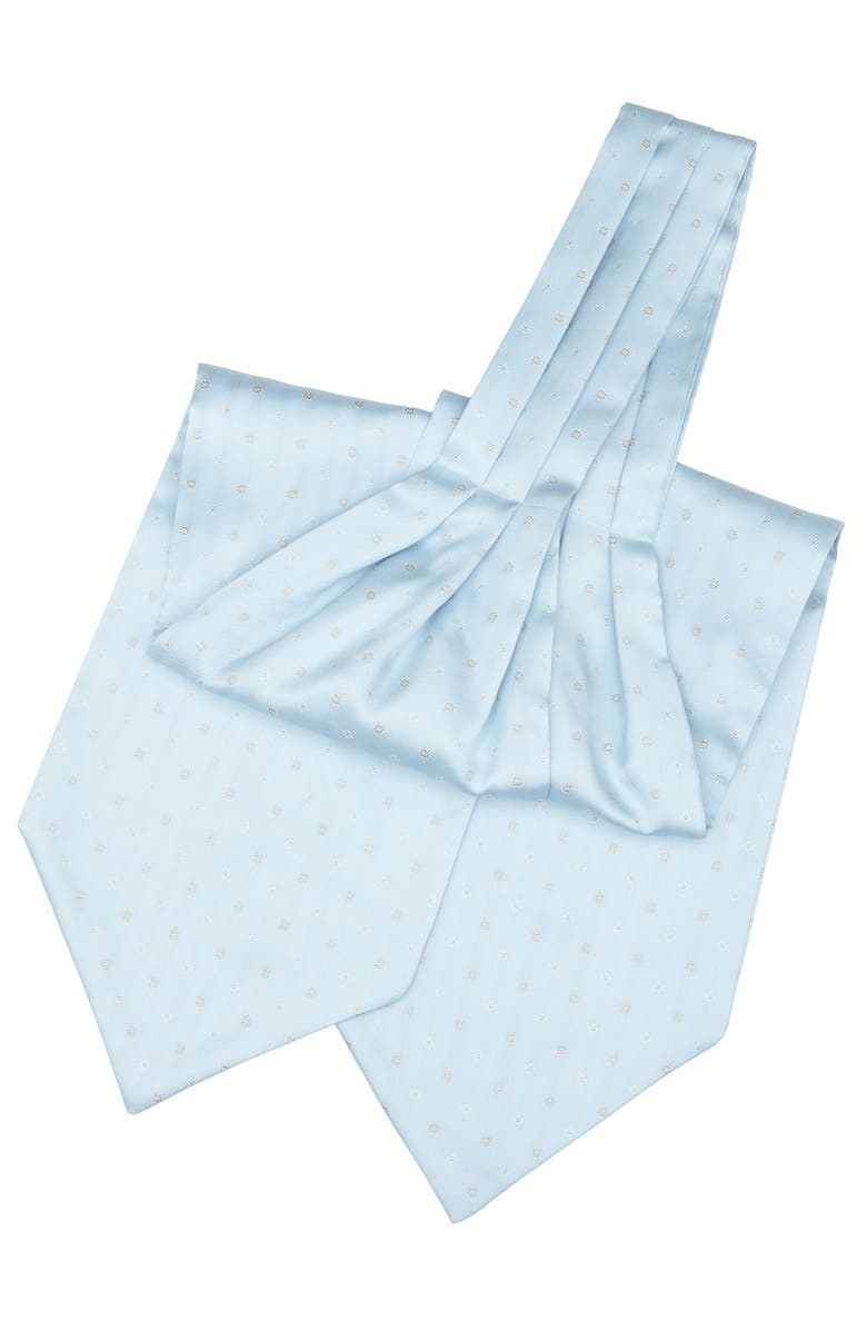 Elizabetta Angelo - Silk Ascot Cravat Tie for Men, Alternate, color, Pale Blue