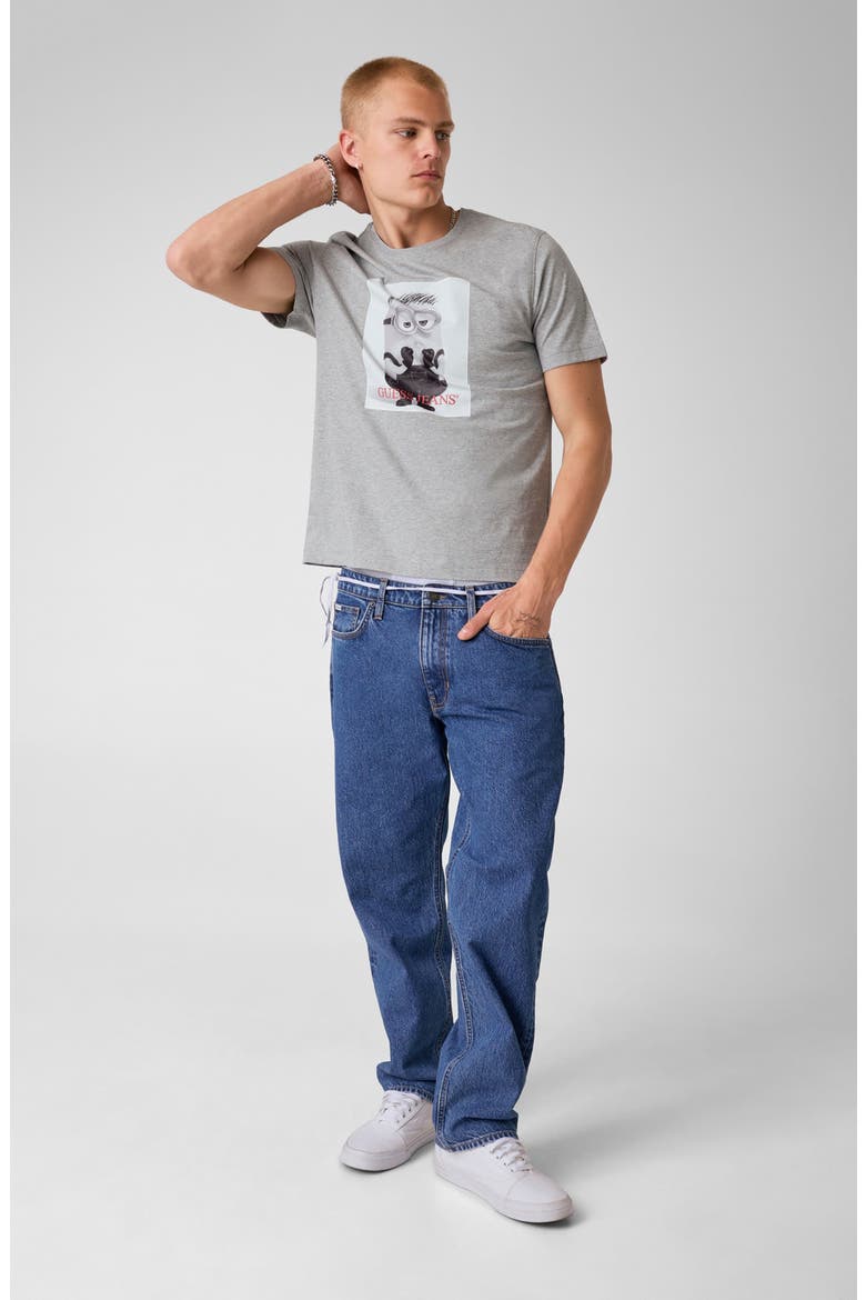x Minions Photo Cotton Graphic T-Shirt, Alternate, color, GREY