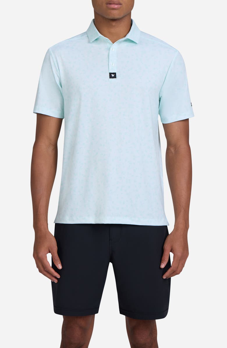 Bad Birdie The First Cut Floral Performance Golf Polo, Main, color, 