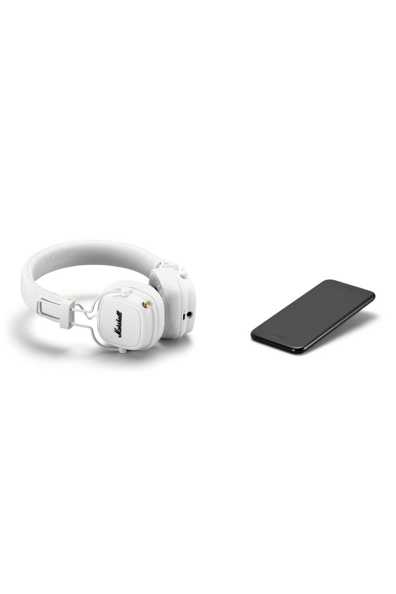 Major III Bluetooth® On-Ear Headphones, Alternate, color, WHITE