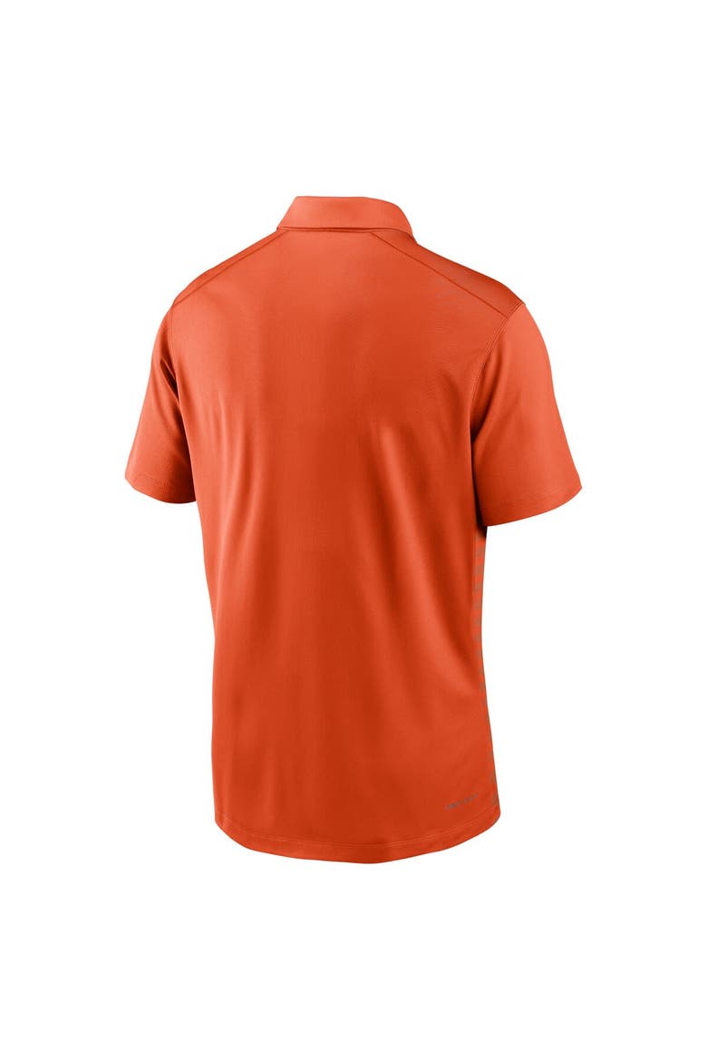 Men's Nike Orange Clemson Tigers 2024 Early Season Coaches Sideline Performance Polo, Alternate, color, Orange