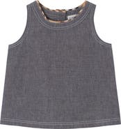 Burberry Girls' Cotton Chambray Top