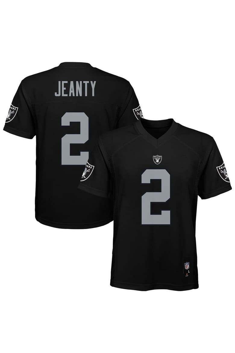 Youth Ashton Jeanty Black Las Vegas Raiders Replica Player Jersey, Main, color, Black