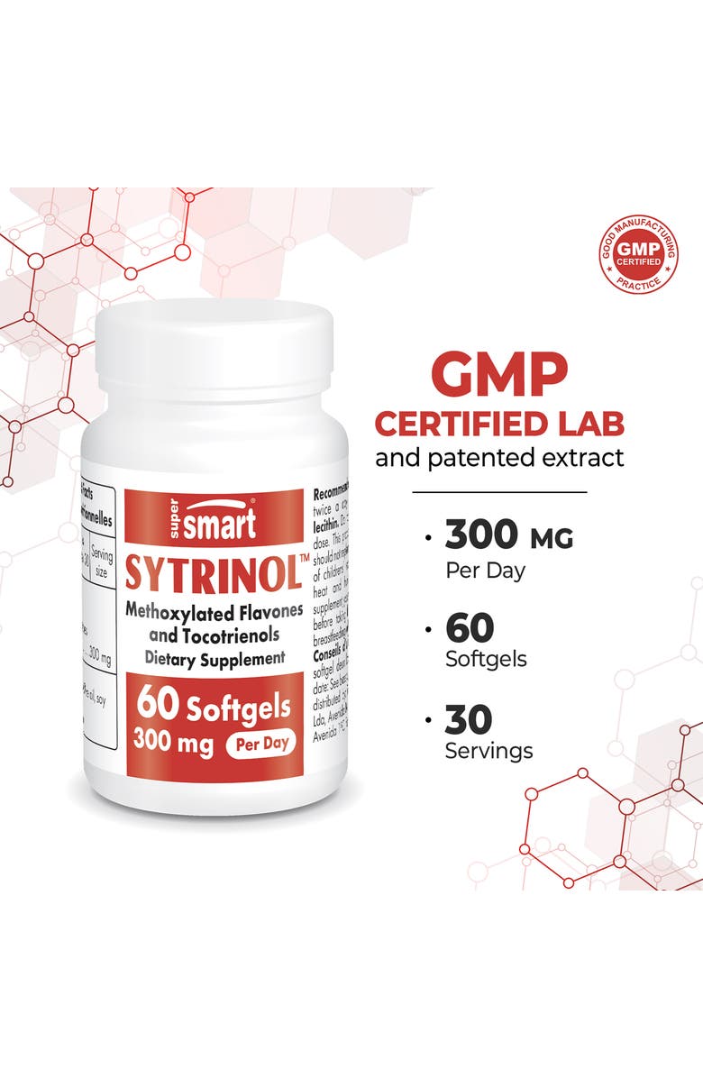 SuperSmart Sytrinol Supplement 300mg, Alternate, color, NO COLOR