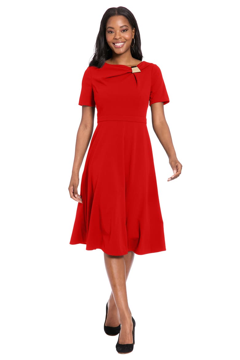 Pleat Hem Miniskirt, Alternate, color, MOLTEN LAVA