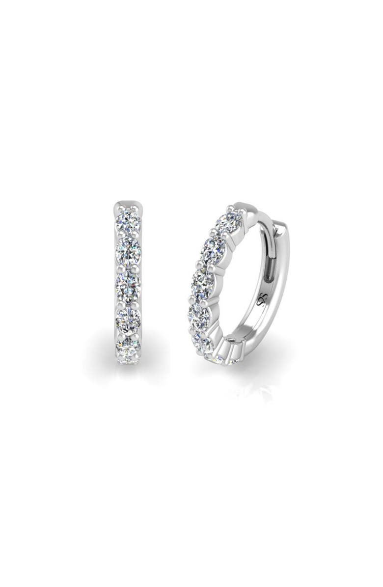 Seed2Stone The Big-O Hoops, Main, color, White Gold