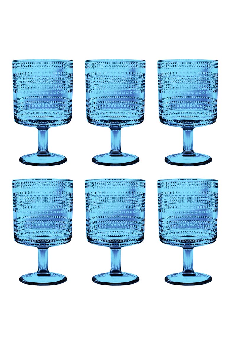 Set of 6 Stacking Goblets, Main, color, BLUE