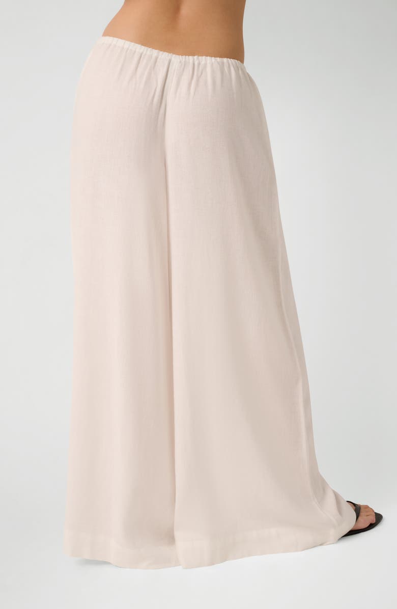 WeWoreWhat Wide Leg Woven Pants, Alternate, color, White