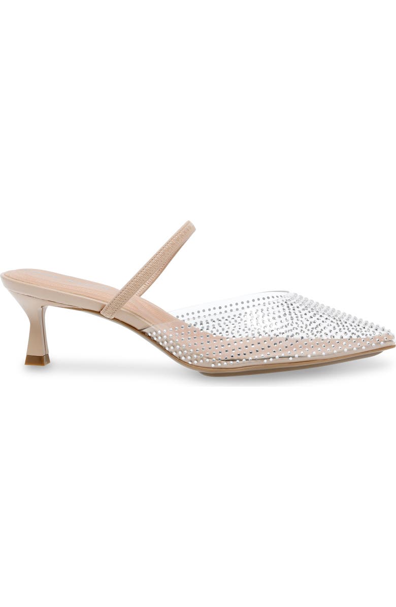 Anne Klein Iella Convertible Strap Slingback, Alternate, color, Clear / Nude