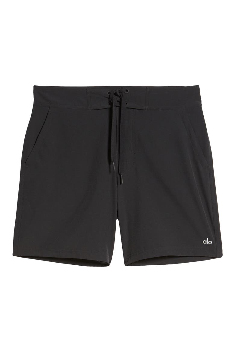 Plow Board Shorts, Alternate, color, BLACK