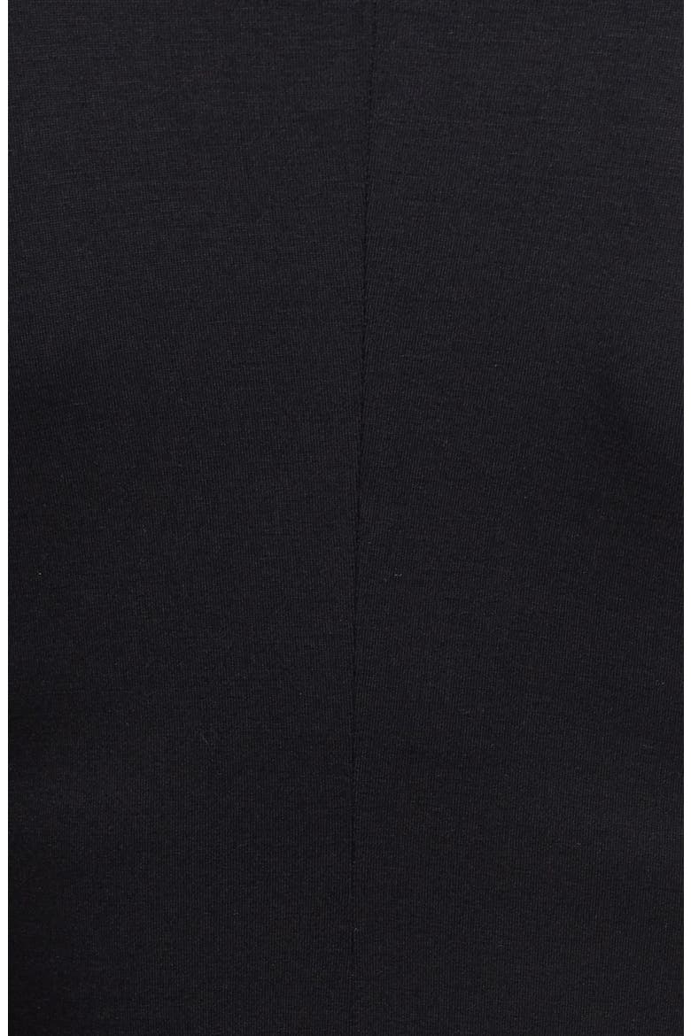 Cascade Faux Wrap Stretch Knit Dress, Alternate, color, BLACK