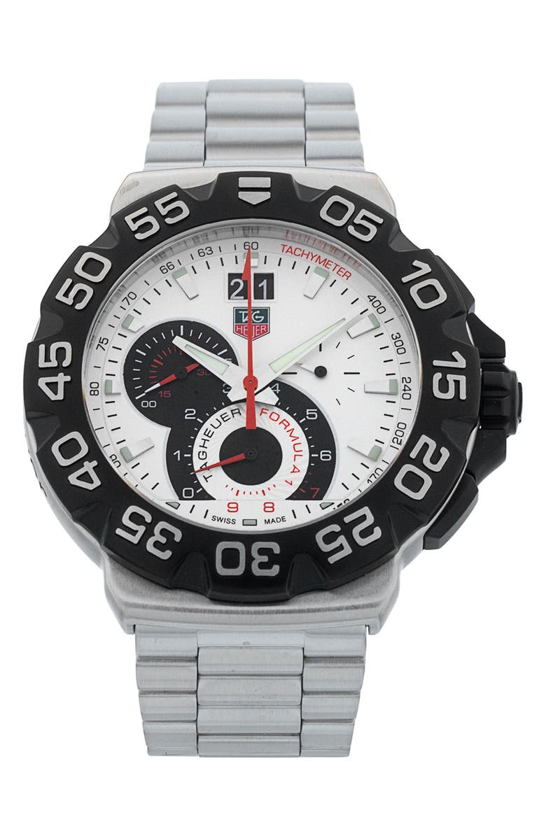 Watchfinder & Co. Tag Heuer Preowned Formula 1 Chronograph Bracelet Watch, 44mm, Main, color, 