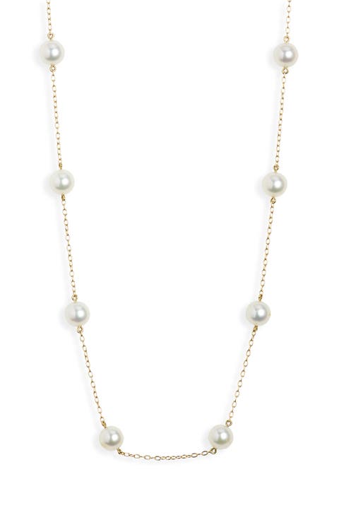 Genuine Ayoka Pearl Station Necklace