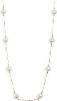 Mikimoto Genuine Ayoka Pearl Station Necklace