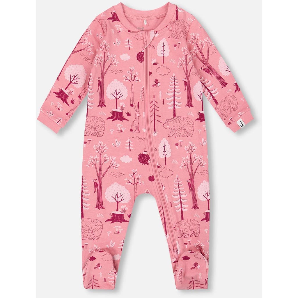 Deux Par Deux One-piece Organic Cotton Pajama In Multi