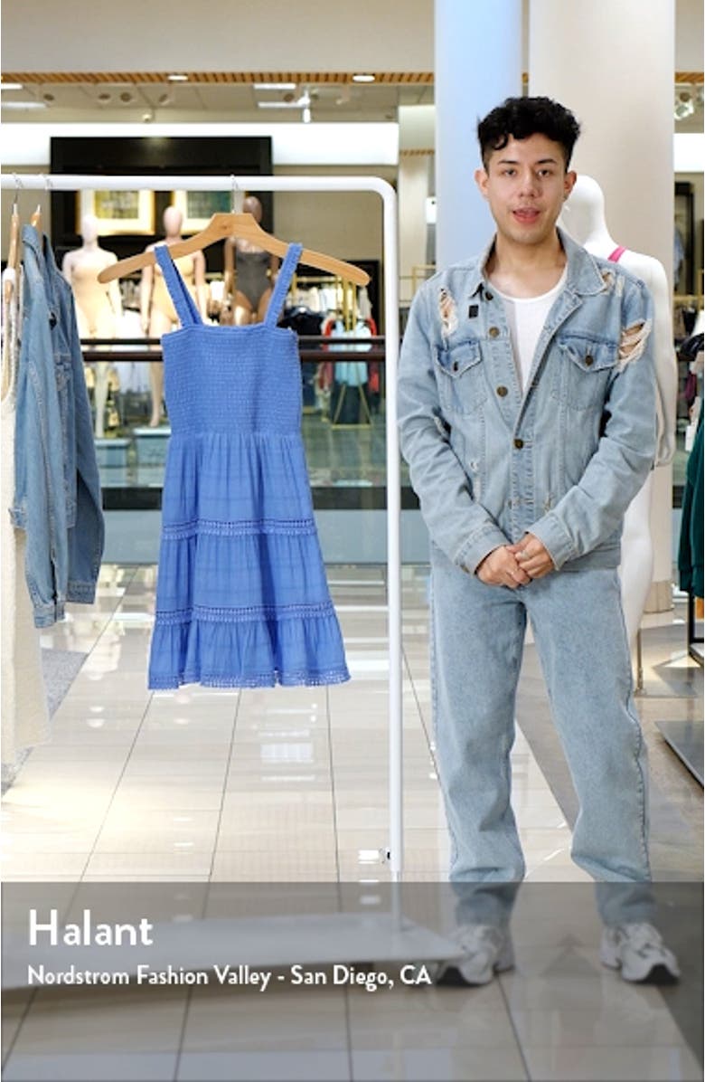 Kahina Smocked Tiered Cotton Sundress, sales video thumbnail