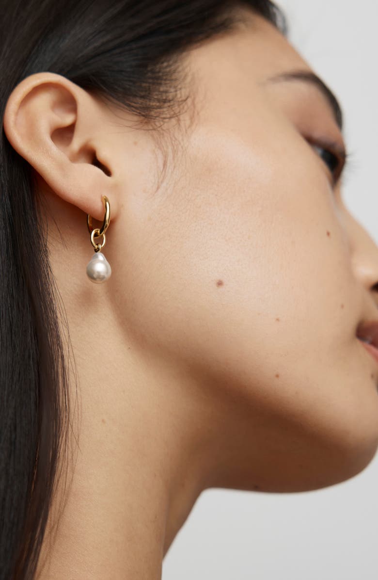 Monica Vinader Small Baroque Pearl Pendant, Alternate, color, 18K Gold Vermeil / Pearl