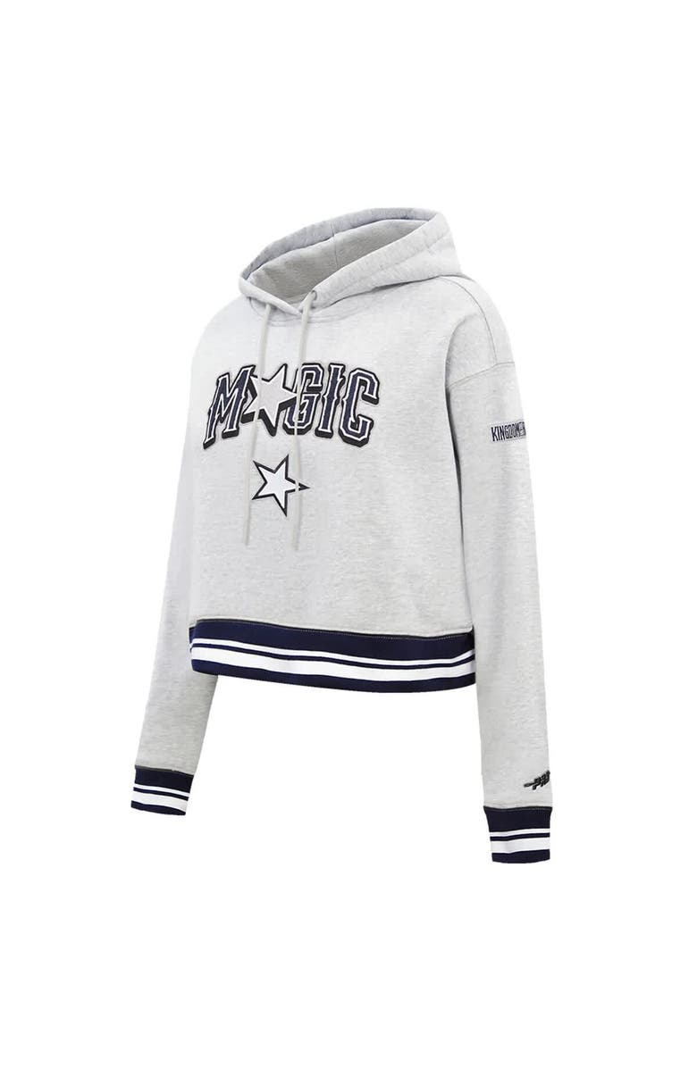 PRO STANDARD Women's Pro Standard Gray Orlando Magic 2024/25 City Edition Cropped Pullover Hoodie, Alternate, color, 