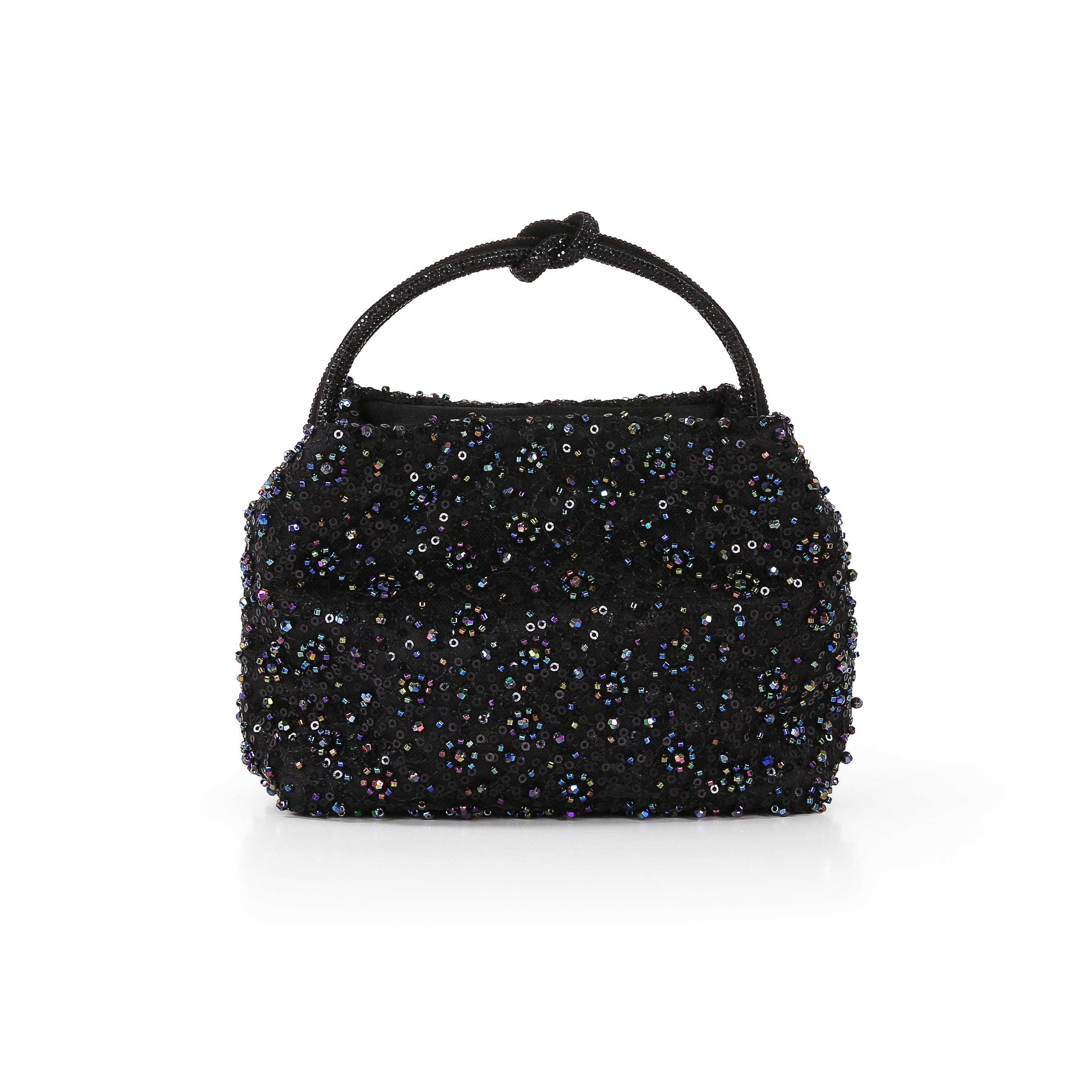 Gigi Confetti Top Handle, Main, color, Black