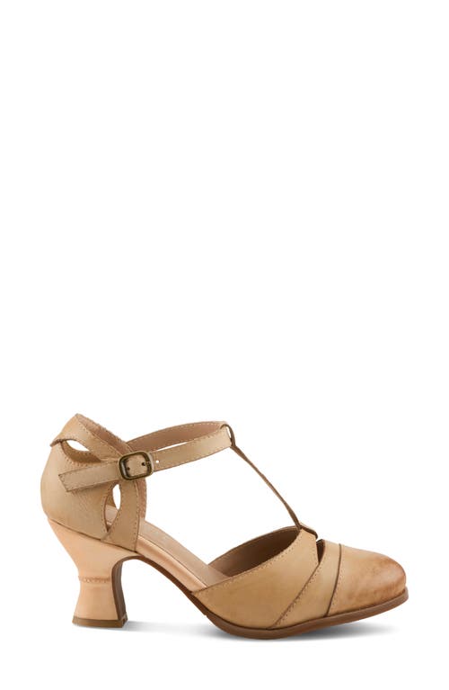 L'artiste By Spring Step Altamira T-strap Pump In Neutral