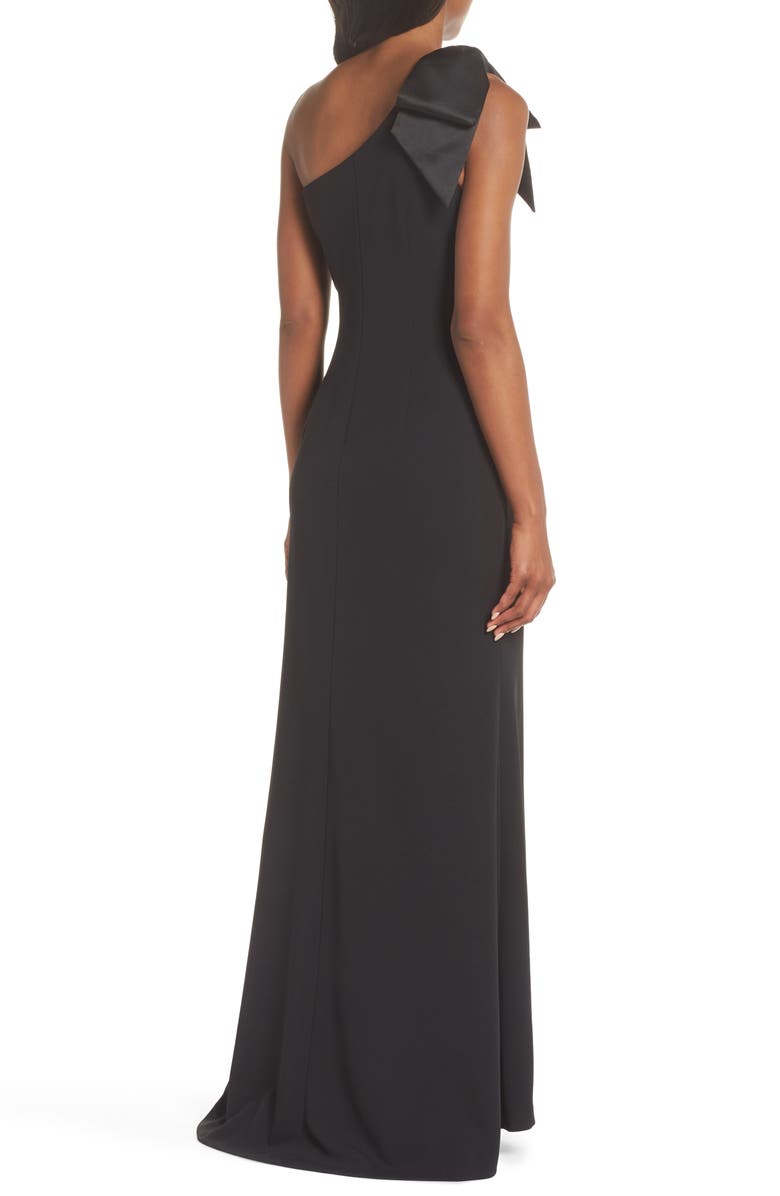 Eliza J One-Shoulder A-Line Gown, Alternate, color,