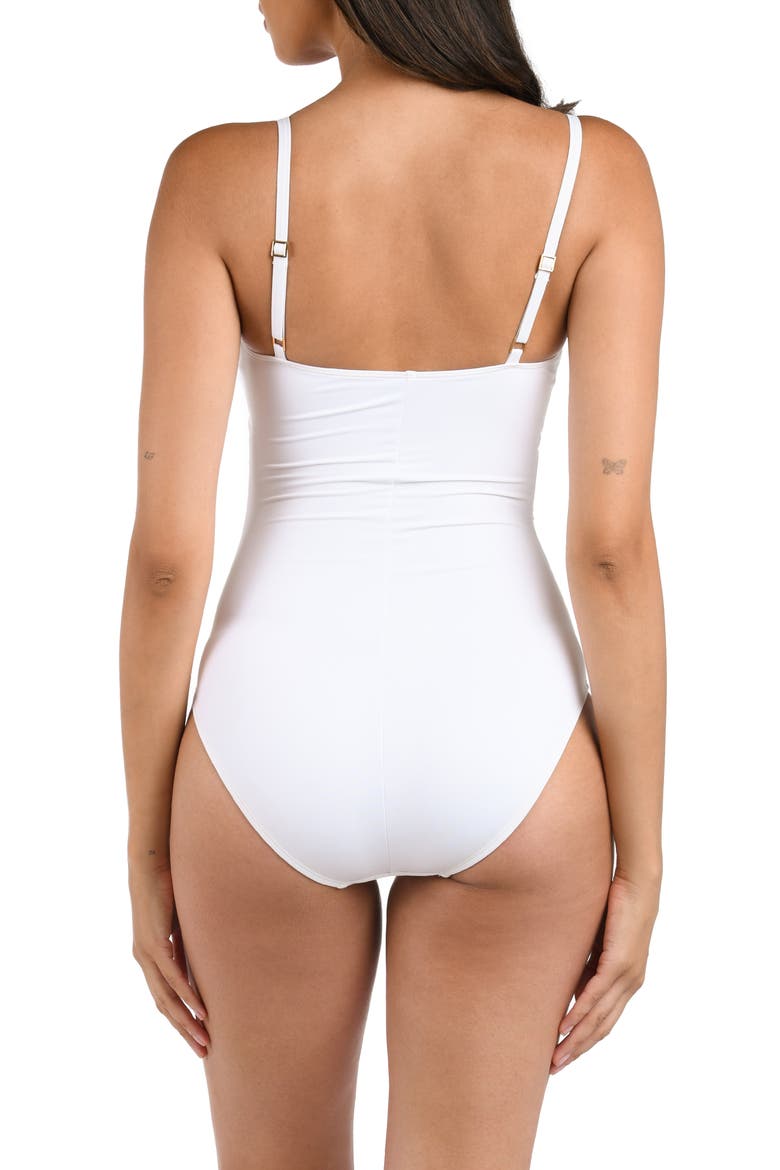 Island Goddess One-Piece Swimsuit, Alternate, color, WHITE