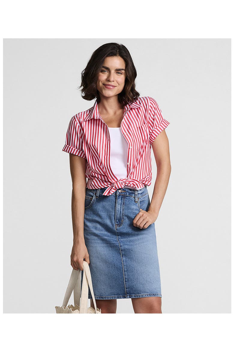 Soft Denim Classic 5 Pocket Above the Knee Skirt, Alternate, color, Medium Bay Blue Wash