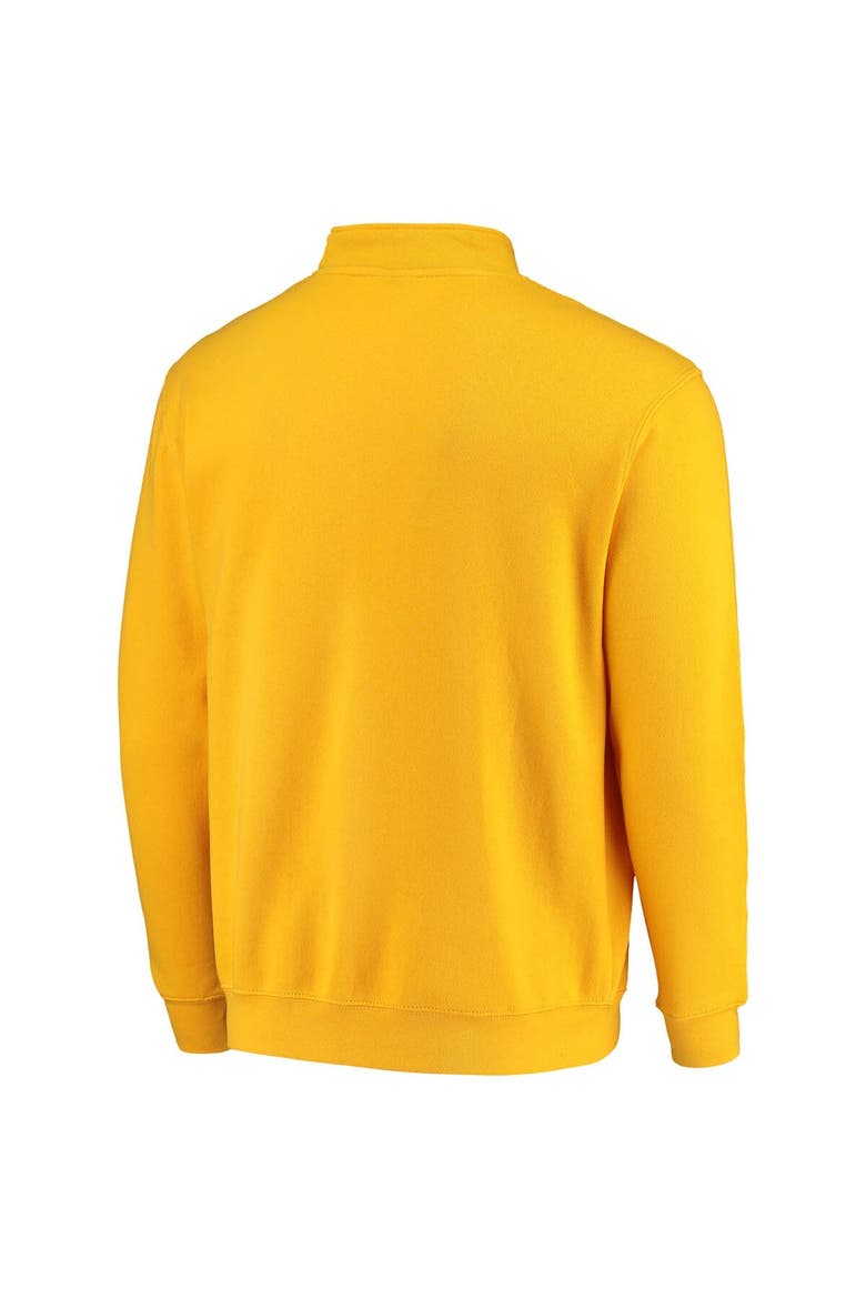 Men's Colosseum Gold Pitt Panthers Tortugas Logo Quarter-Zip Jacket, Alternate, color, Gold