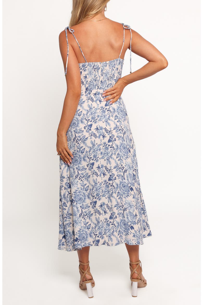 Azura Floral Tie Strap Maxi Dress, Alternate, color, PARISIAN BLUE