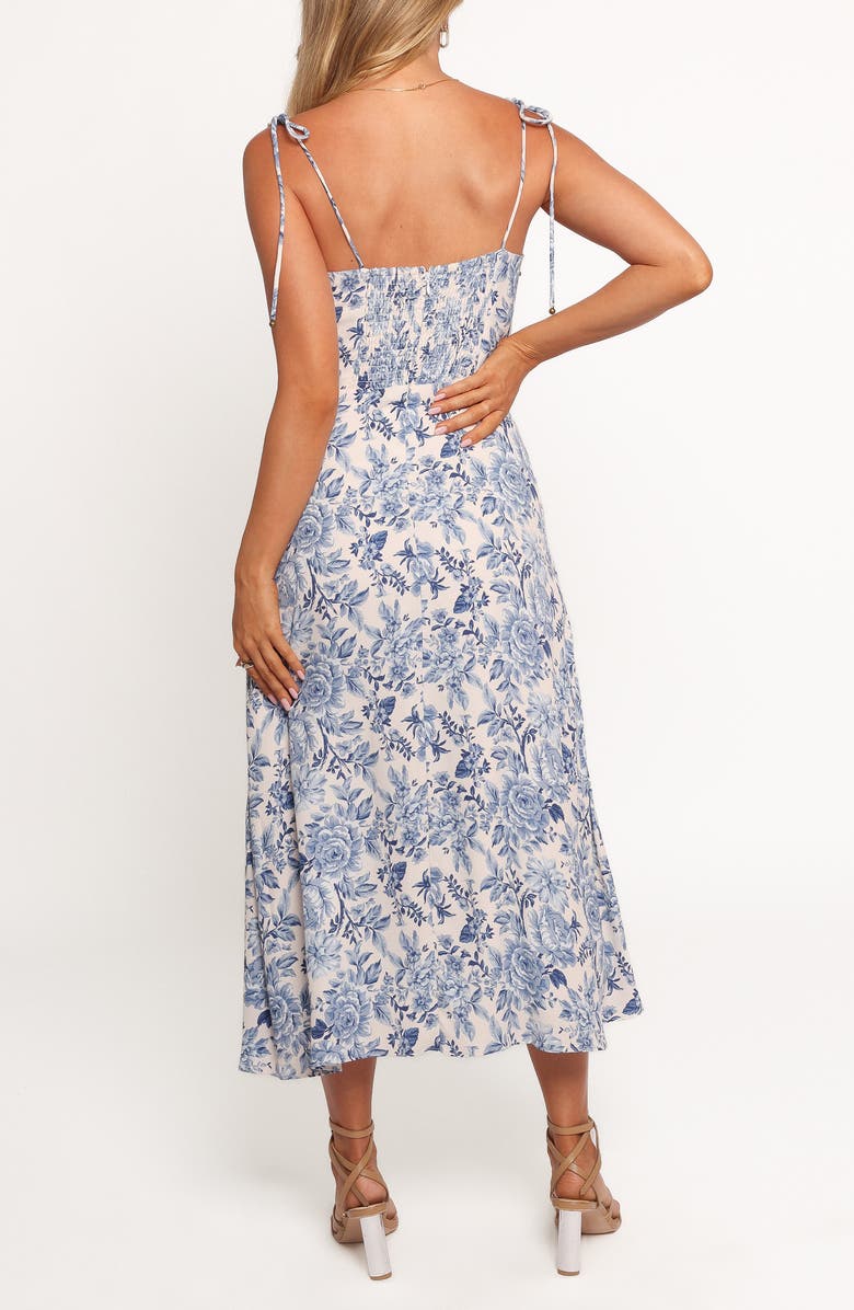 Petal & Pup Azura Floral Tie Strap Maxi Dress, Alternate, color, Parisian Blue