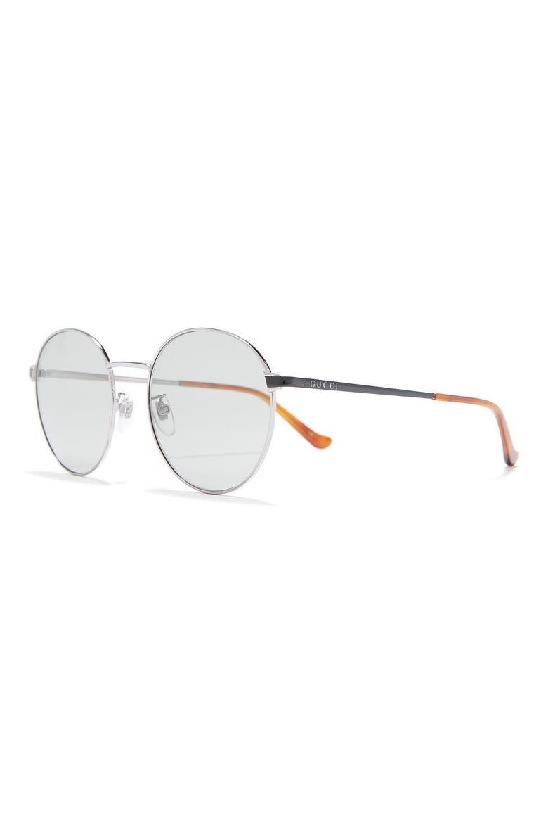 55mm Oval Sunglasses, Alternate, color, RUTHENIUM BLACK GREY