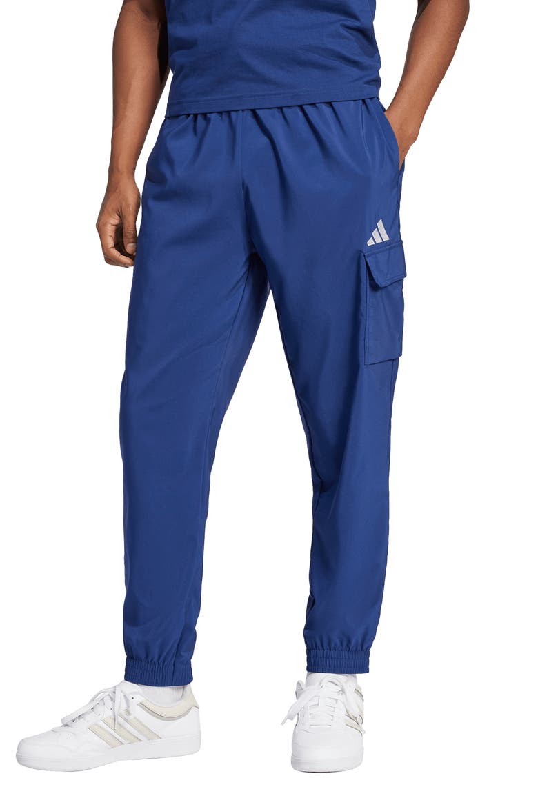 Cargo Performance Pants, Main, color, DARK BLUE/ WHITE