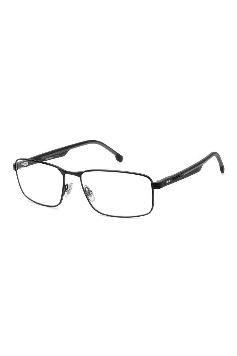 57mm Rectangular Optical Glasses, Alternate, color, BLACK GREY
