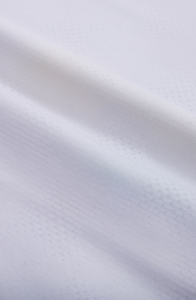 Bugatchi Axel Shaped Fit Stretch Cotton Button-Up Shirt, Alternate, color, White