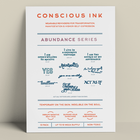 Conscious Ink Abundance Variety 10-Pack in White 