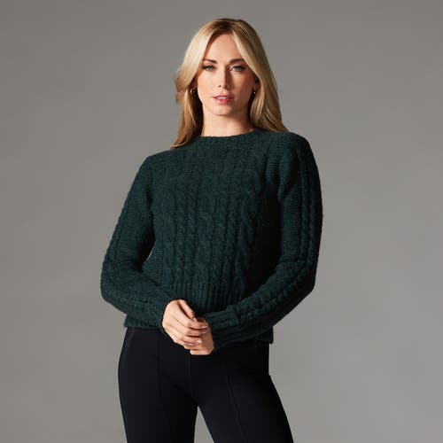 Tavi Classic Cable Sweater In Green