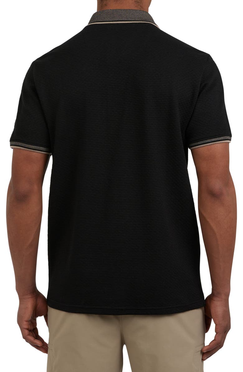 DKNY SPORTSWEAR Tremont Quarter Zip Polo, Alternate, color, Black