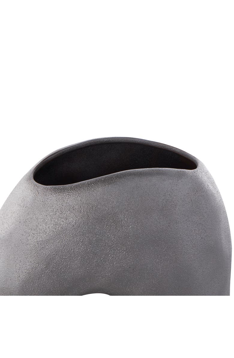 GINGER BIRCH STUDIO Abstract Textured Vase, Alternate, color, Gray