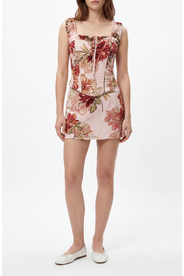 Tea Party Miniskirt, Alternate, color, IN BLOOM
