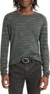 John Varvatos Omar Space Dye Linen Blend Crewneck Sweater