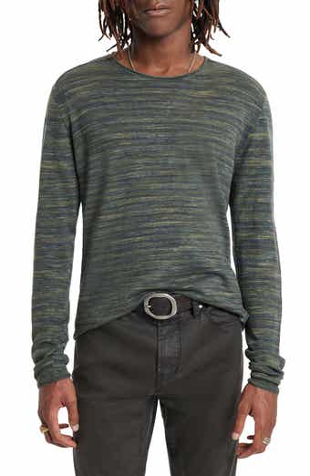 Omar Space Dye Linen Blend Crewneck Sweater