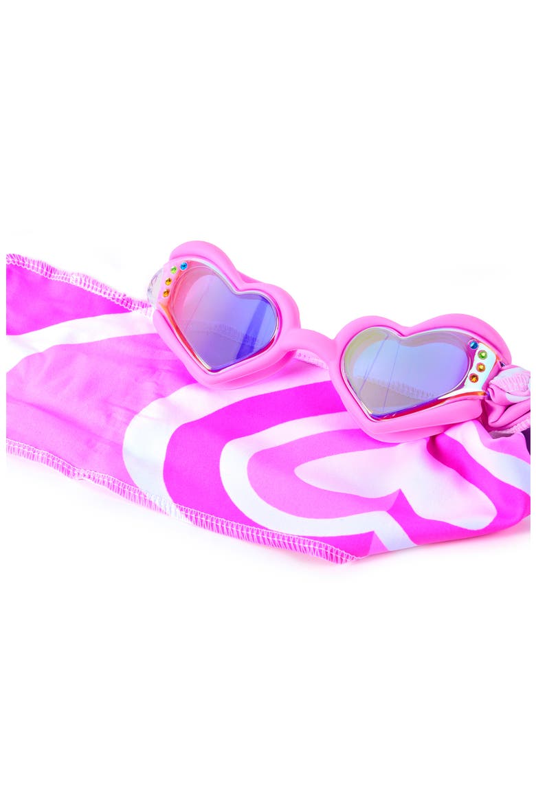 Kids' Heart Swim Goggles, Alternate, color, PINK