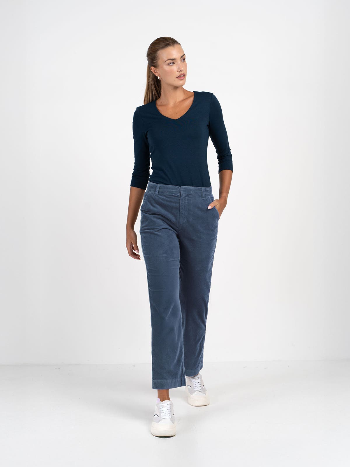 Jamie Cord Straight Pants - image 3